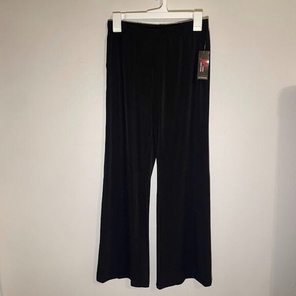 JM Studio Black Stretchy Flare Pants - Picture 1 of 5
